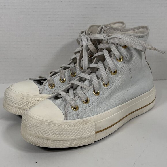 Chuck Taylor women’s all star loft sneaker baby blue platform Size 8 - Picture 1 of 6